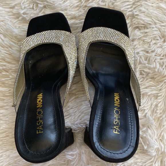 Womens  heeled slides sandals, Size  7 - Picture 5 of 13